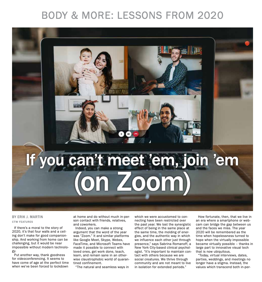Body & More: Health 1: Lessons from 2020