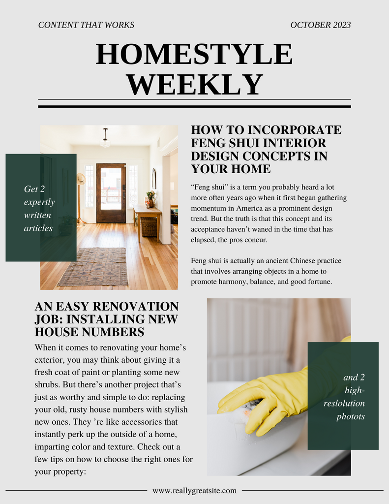 Homestyle Weekly Package 10/19/23