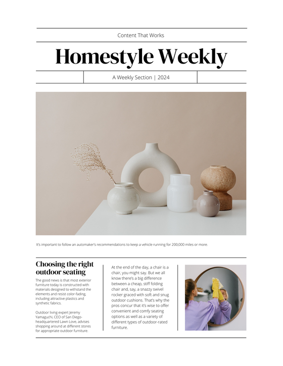 Homestyle Weekly Subscription