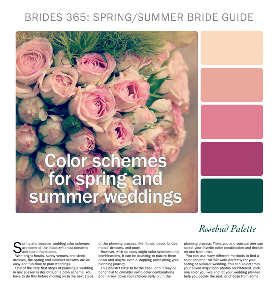 Bride 365: Color Schemes for Spring and Summer Weddings