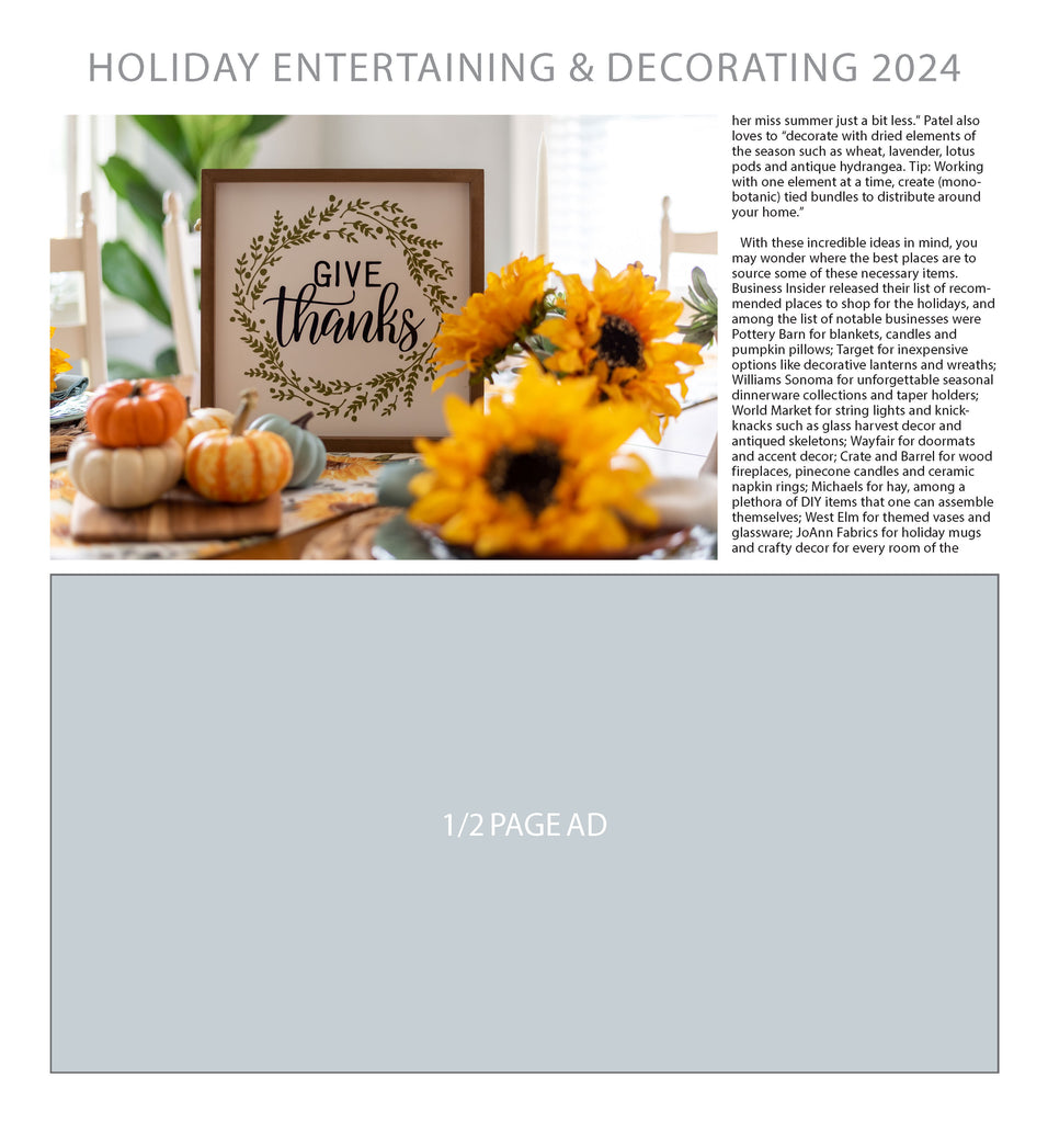 Holiday Entertaining & Decorating 2024