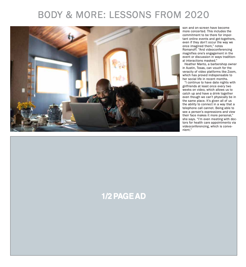 Body & More: Health 1: Lessons from 2020
