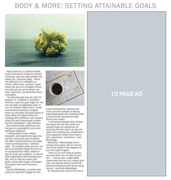 Local Body Setting Body & More: Setting Attainable Goals - The Content Store