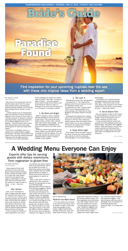 Bride's Guide Weekly: Paradise Found