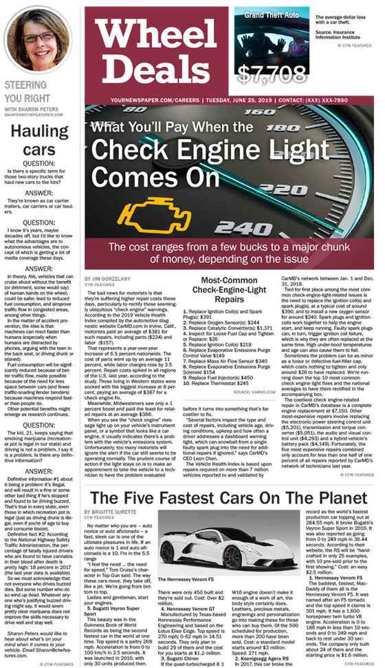 Wheel Deals: Check Engine Light